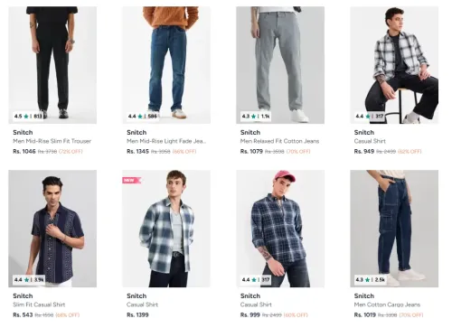 Image of Snitch Men's Clothing up to 70% Discount