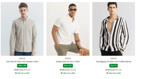 Image of Snitch Men's Clothing up to 75% Discount