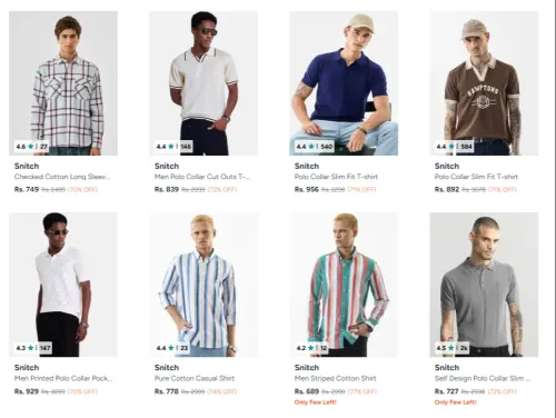 Image of Snitch Mens Clothing upto 77% Discount