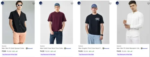 Image of Snitch Men's Clothing upto 80% Discount