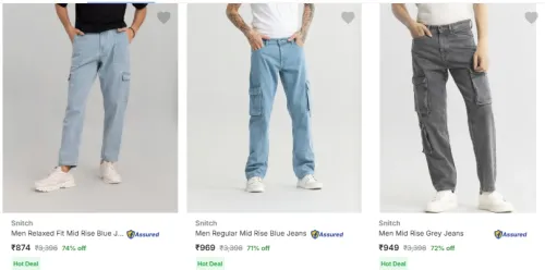 Image of Snitch Men's Jeans @ Up to 74% Discount