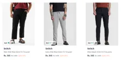 Snitch Mens Trousers at Minimum 60% Discount