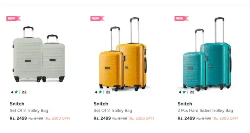 Image of Snitch Trolley Bag at minimum 45% Discount