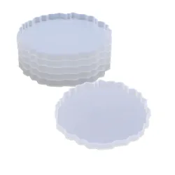 SNOOGG® 4 Inch Agate Resin Coaster Mold for Epoxy Resin Casting, Geode Resin Art Coaster Making, DIY Handcrafts, Home De