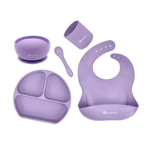 Image of SNOWIE SOFT 5pcs Silicone Baby Tableware Kit