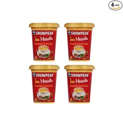 Snowpeak Chai Masala Powder with Ashwagandha Root, Brahmi & Giloy, Premium Indian Tea Spice Blend, Rich Aroma, Authentic
