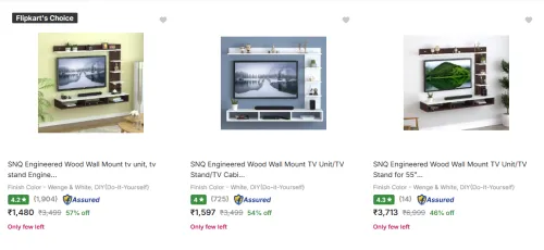 Image of Snq TV Entertainment Units @ Start ₹1480