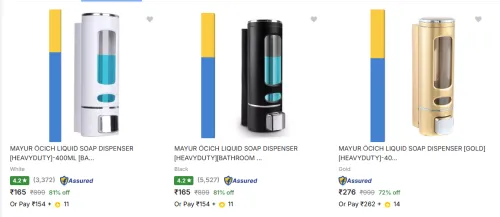 Image of Soap Dispenser Starting @ ₹165