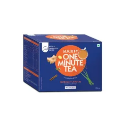 Society One Minute Tea | Pack of 24 | Travel Pack | Masala Tea | 336 g | Strong blend | Made with Indian spices | Pack of 1