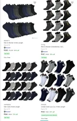 Socks 12 pair Starting @ ₹125