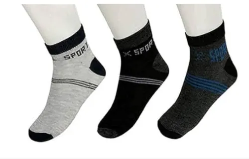 Image of Socks for Men Cotton Ankle Length Sports Socks, Po3