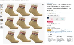 VDangi: Police Socks Pack Of 9 Pair Free Size