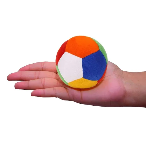 Image of Soft Baby Ball Toy - Kids' Stuffed Toy for Boys and Girls, Children's Birthday Gift (6 cm Multi)