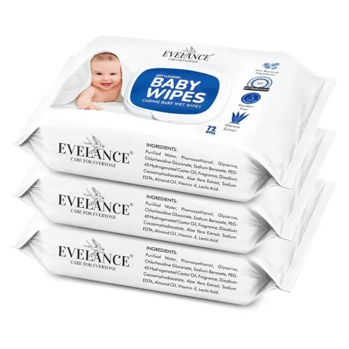 Image of Soft Cleansing Baby Wipes with Lid 