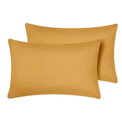 Soft Pillow Covers 15 x 25 Inches - Egyptian Cotton 600 Thread Count Set of 2 Pillow Cover Set Envelope Closure Hotel Qu