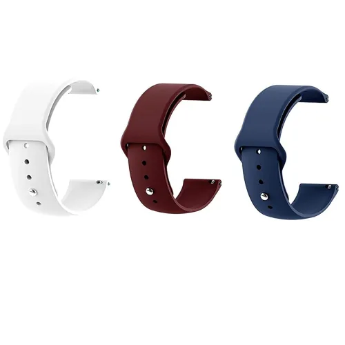 Image of Soft Silicon 20mm Watch Strap Compatible with Amazfit Bip/Lite/GTS/Samsung Gear