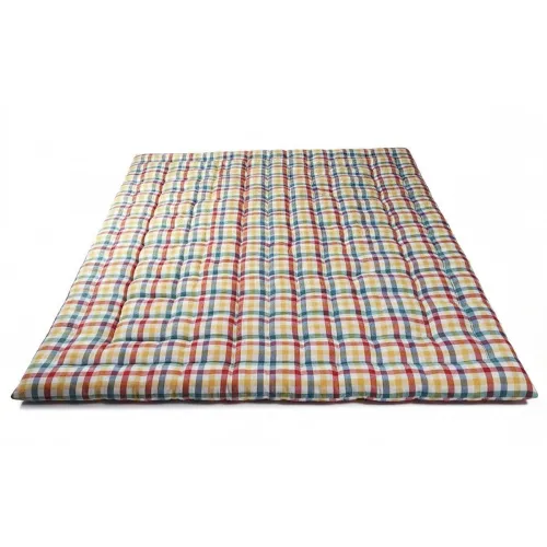 Image of Soft Cotton Filled Single Bed Reversible Gadda 72x48 Inch