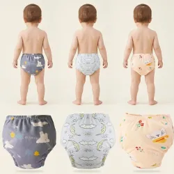 Soft Cotton Reusable Potty Training Pants (L Size, 18-24 Months) - Pack of 3