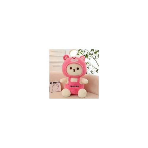 Image of Softdreams Adorable & Soft Teddy for Boys and Girls for Any Occasion, Teddy with Cap-Pink_30cm