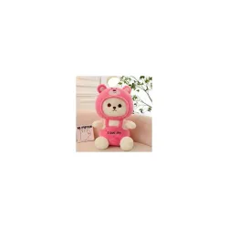 Softdreams Adorable & Soft Teddy for Boys and Girls for Any Occasion, Teddy with Cap-Pink_30cm