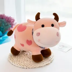 Softdreams Pink Moo Cow Plush Toy – 25cm