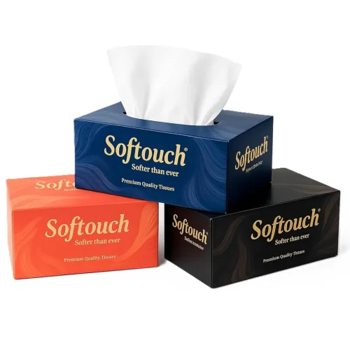 Image of Softouch 2 Ply Facial Tissue Box