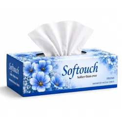 Softouch Face Tissue 100 Pulls 2 Ply 200 sheets