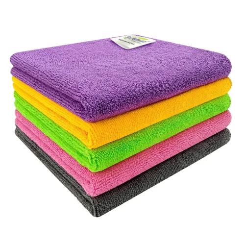 Image of SOFTSPUN Microfiber Cloth 40x40cm 340GSM 5pcs Multi-Color! Thick Lint