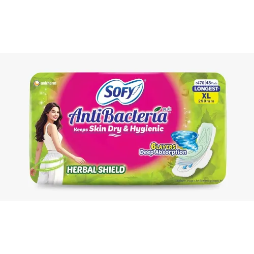 Image of Sofy AntiBacteria XL Sanitary Pads 48 Count