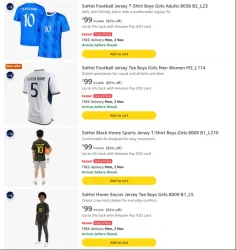 SoHot Football Jersey at minimum 90% Discount