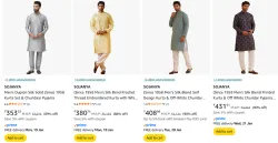 SOJANYA Mens Kurta Uptpo 90% Off
