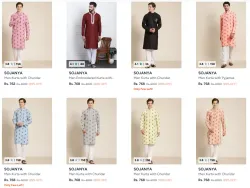 SOJANYA Mens Kurta Set up to 89% Discount