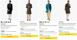 SOJANYA Mens Kurta set upto 91% disocunt