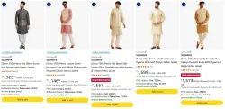 SOJANYA Kurta and Pyjama with Nehru Jacke up to 80% Discount