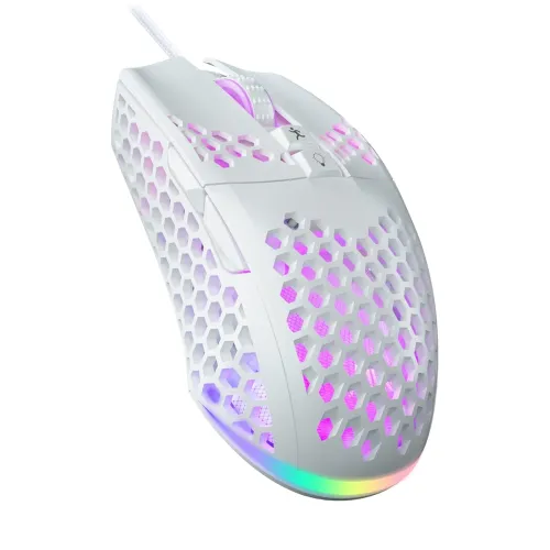 Image of SOLAKAKA Wired Honeycomb Gaming Mouse White