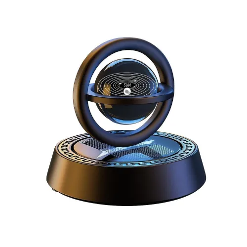 Image of Solar Car Air Freshener Rotating Aromatherapy Diffuser 