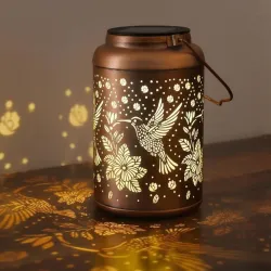 Solar Hummingbird Lantern for Garden Decor