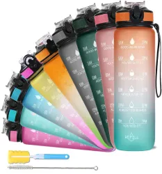 Solara 1L Motivational Water Bottle