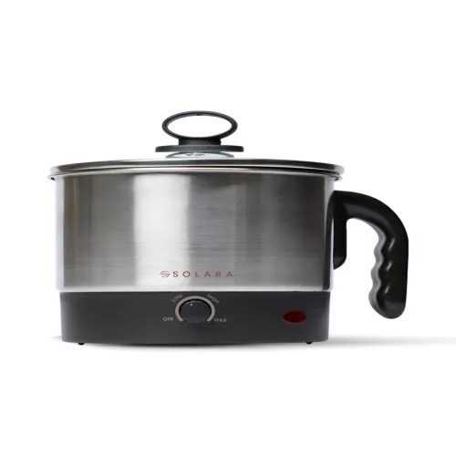 Image of Solara Black Multipurpose Electric Kettle 1.5 litre