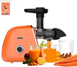 Solara Cold Press Juicer 200 W Juicer (SOL-JUC-101 | 2 Jars | Orange)