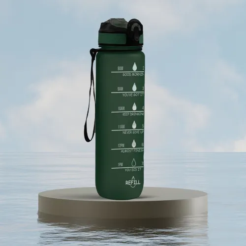 Image of SOLARA Motivational Sipper Tritan Water Bottle 1 L