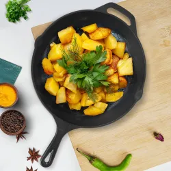 Solara Premium CastIron Fry Pan