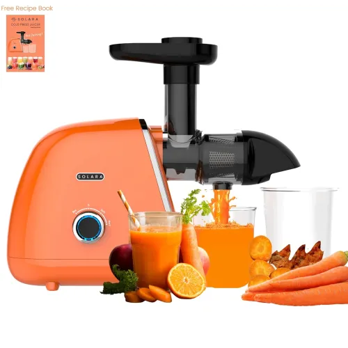 Image of SOLARA Slow Cold Press Masticating Juicer - Orange