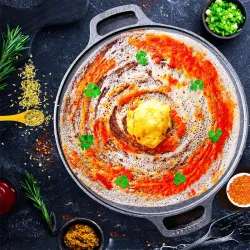 Solara Smooth Cast Iron Tawa With 12inch for Dosa, Chapathi, Paratha, Uttapam Tawa 30 cm diameter (Cast Iron, Non-stick,
