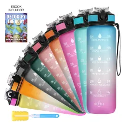 SOLARA Sipper Water Bottle for adults 1 Litre, Leakproof