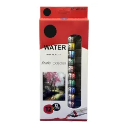 soletal Paint Set - Craft Colors for Wood, Canvas, Fabric, and Ceramics: Art Supplies for Kids and Adults (12X12ML-Water Color)