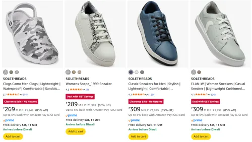 Image of SOLETHREADS Unisex Shoes upto 86% Discount