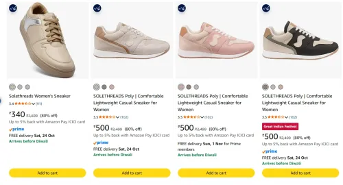 Image of Solethreads Women's Shoes upto 80% Discount