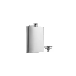 Solid Flasks Stainless Steel Flask & Funnel Set, 8 oz