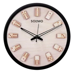 Solimo 12-inch Wall Clock - Dices, Silent Movement